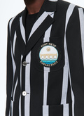 Veste en serge de coton à rayures - 23EV3BRIK-BV06/20