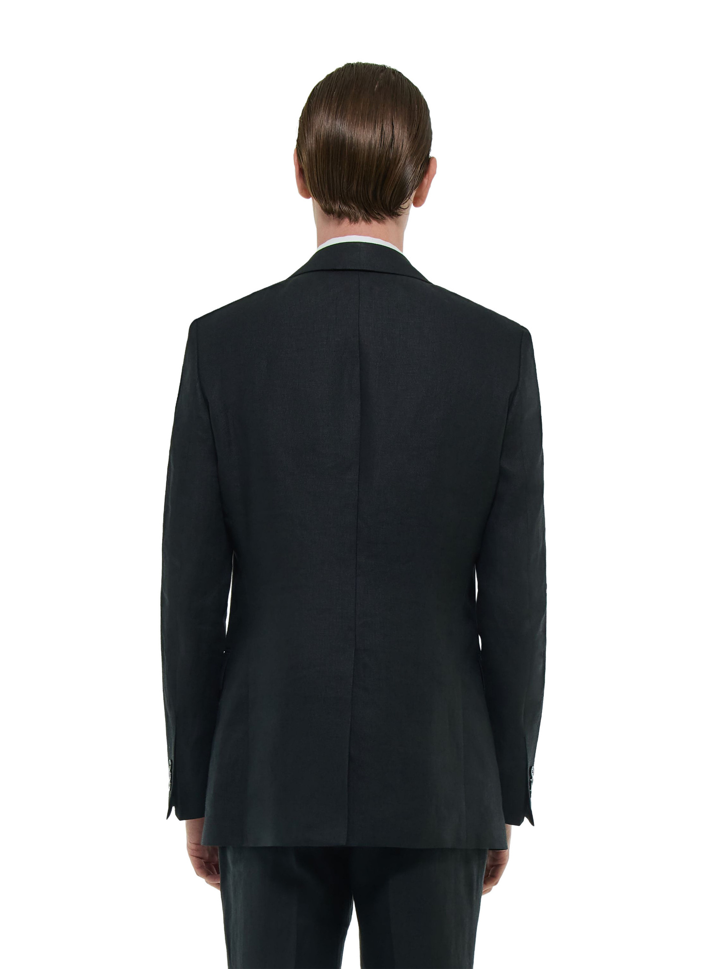 Veste noir homme toile de lin certifié Fursac - V3FEDO-FX13-B020