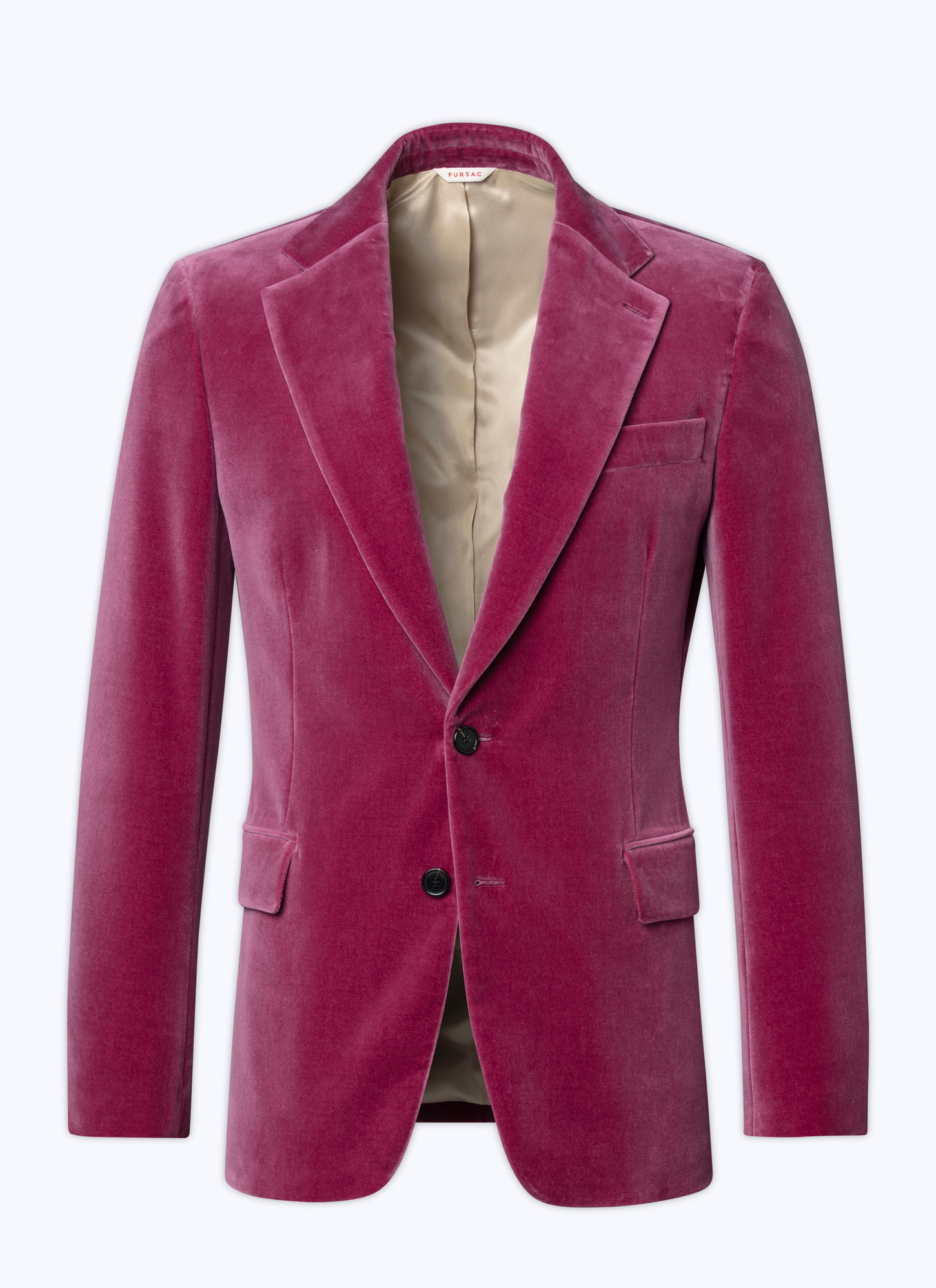 Veste rose homme velours palatine Fursac - V3ALLO-RC66-76