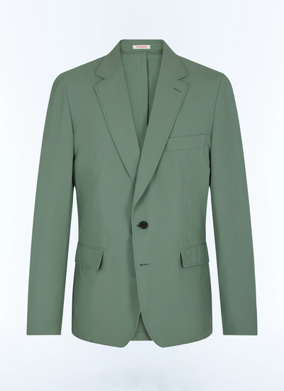 Veste vert homme toile de coton biologique Fursac - V3FAFO-FX14-H006