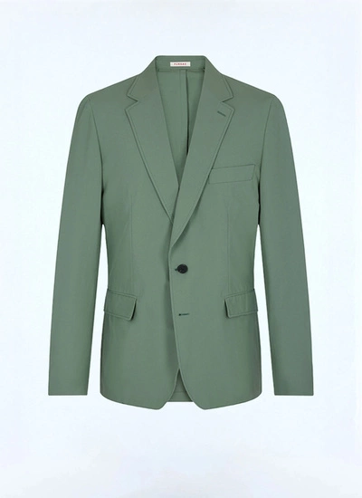 Veste vert homme toile de coton biologique Fursac - V3FAFO-FX14-H006