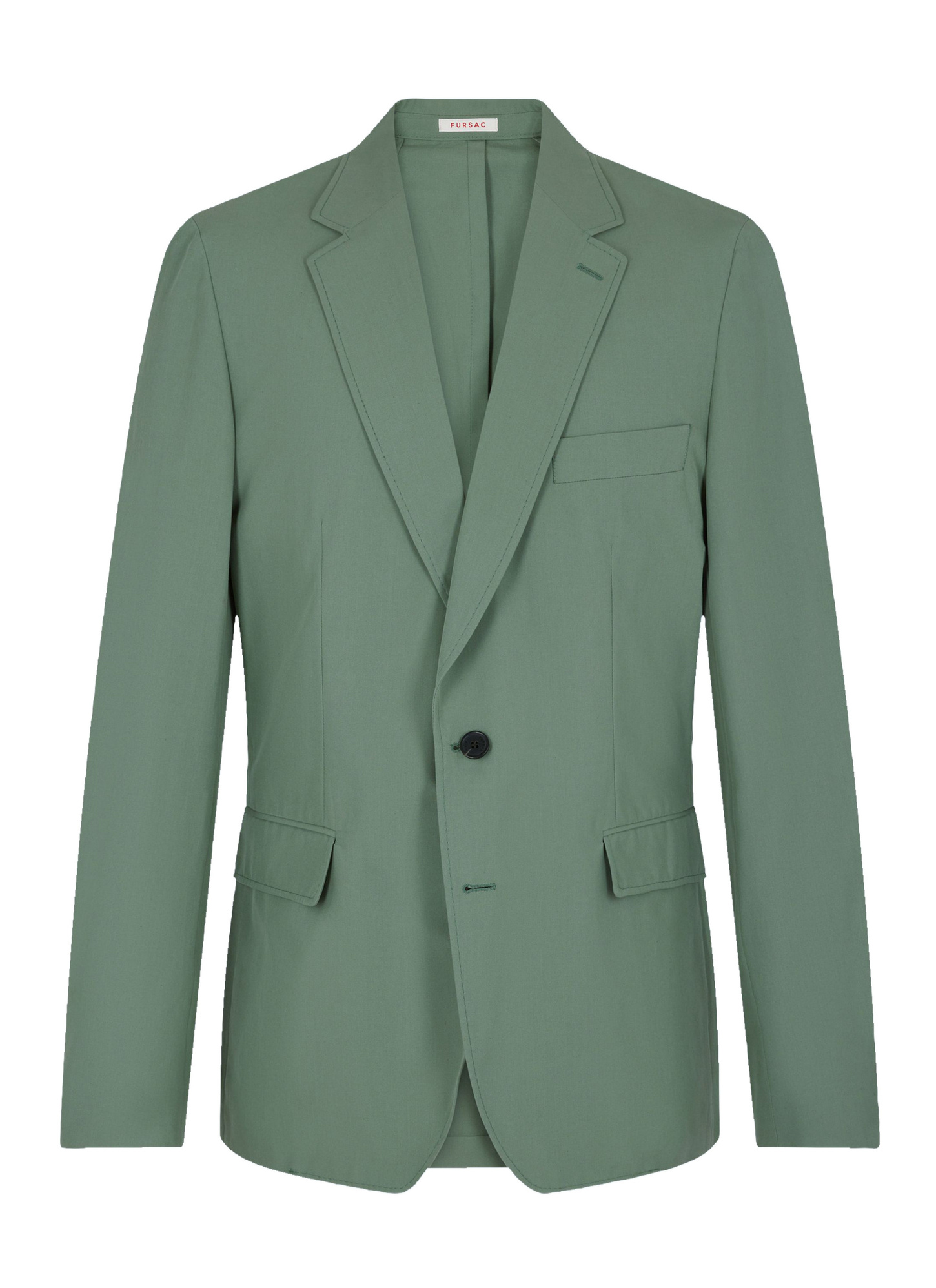 Veste vert homme toile de coton biologique Fursac - V3FAFO-FX14-H006