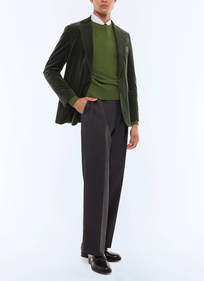 Veste homme vert velours côtelé certifié Fursac - V3GLAM-GX41-H012