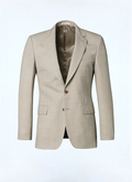 Veste en toile de laine beige - V3BAXI-BC31-56