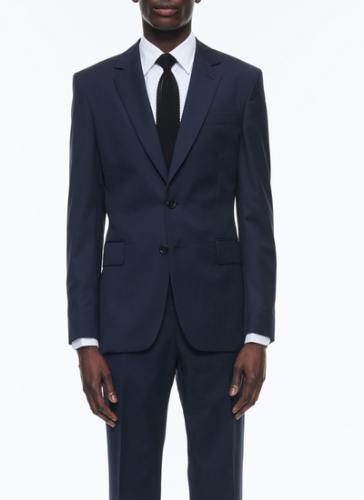 Veste homme bleu carbone laine vierge Fursac - V3AXUN-AC80-31