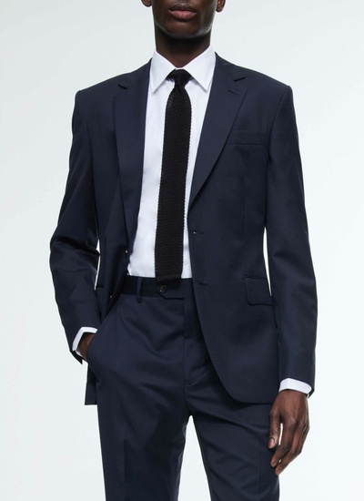 Veste homme bleu carbone laine vierge Fursac - V3AXUN-AC80-31