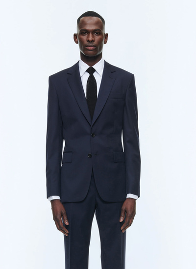 Veste homme bleu carbone laine vierge Fursac - V3AXUN-AC80-31