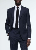 Veste de costume en serge de laine - V3AXUN-AC80-31
