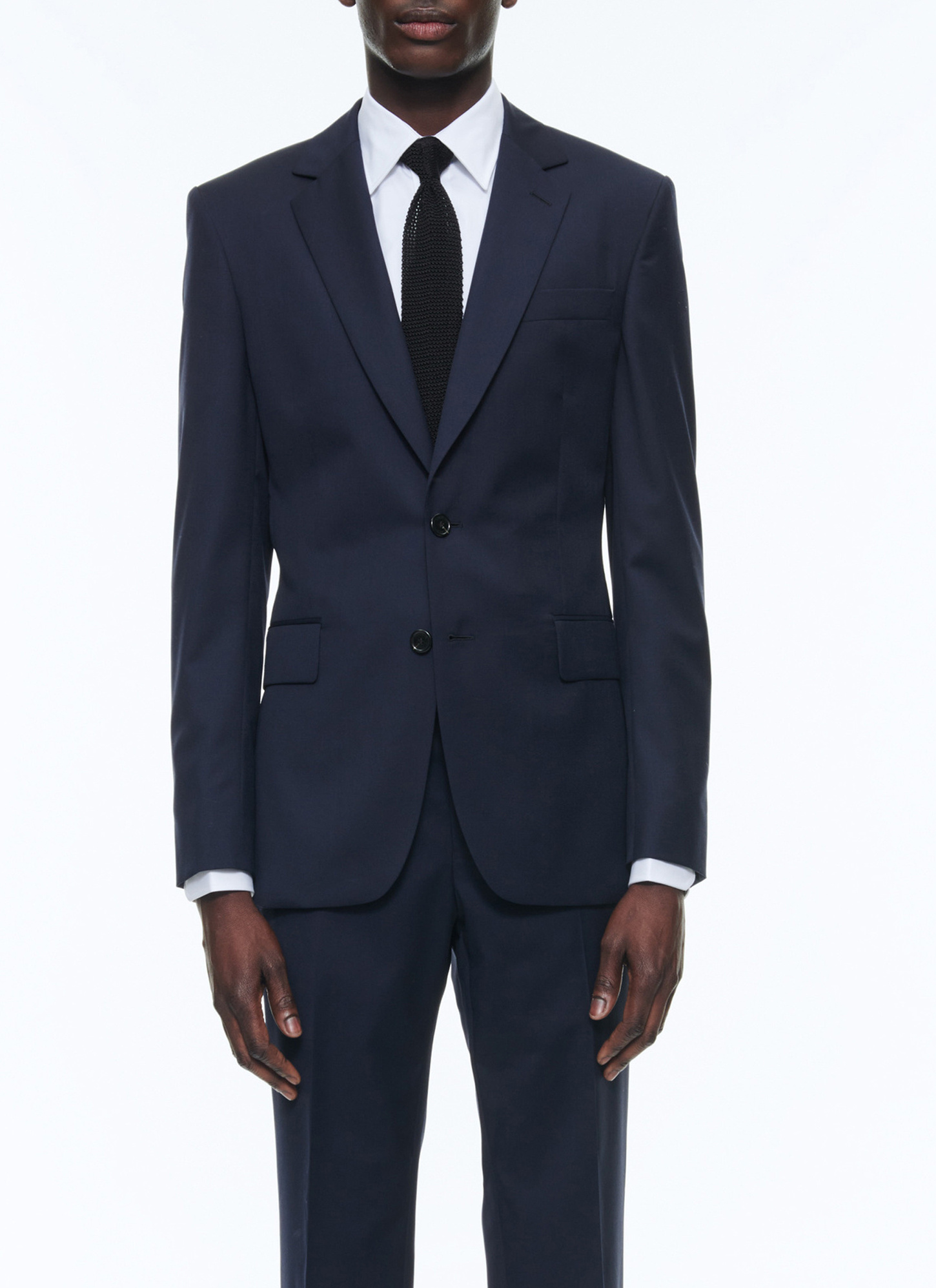 Veste homme bleu carbone laine vierge Fursac - V3AXUN-AC80-31