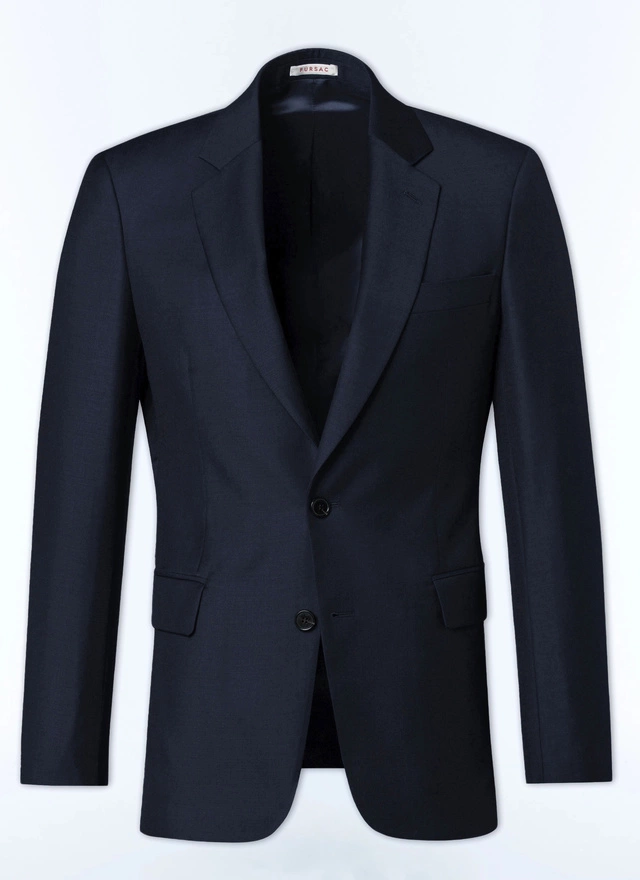 Veste bleu homme laine vierge Fursac - V3AXUN-AC80-31