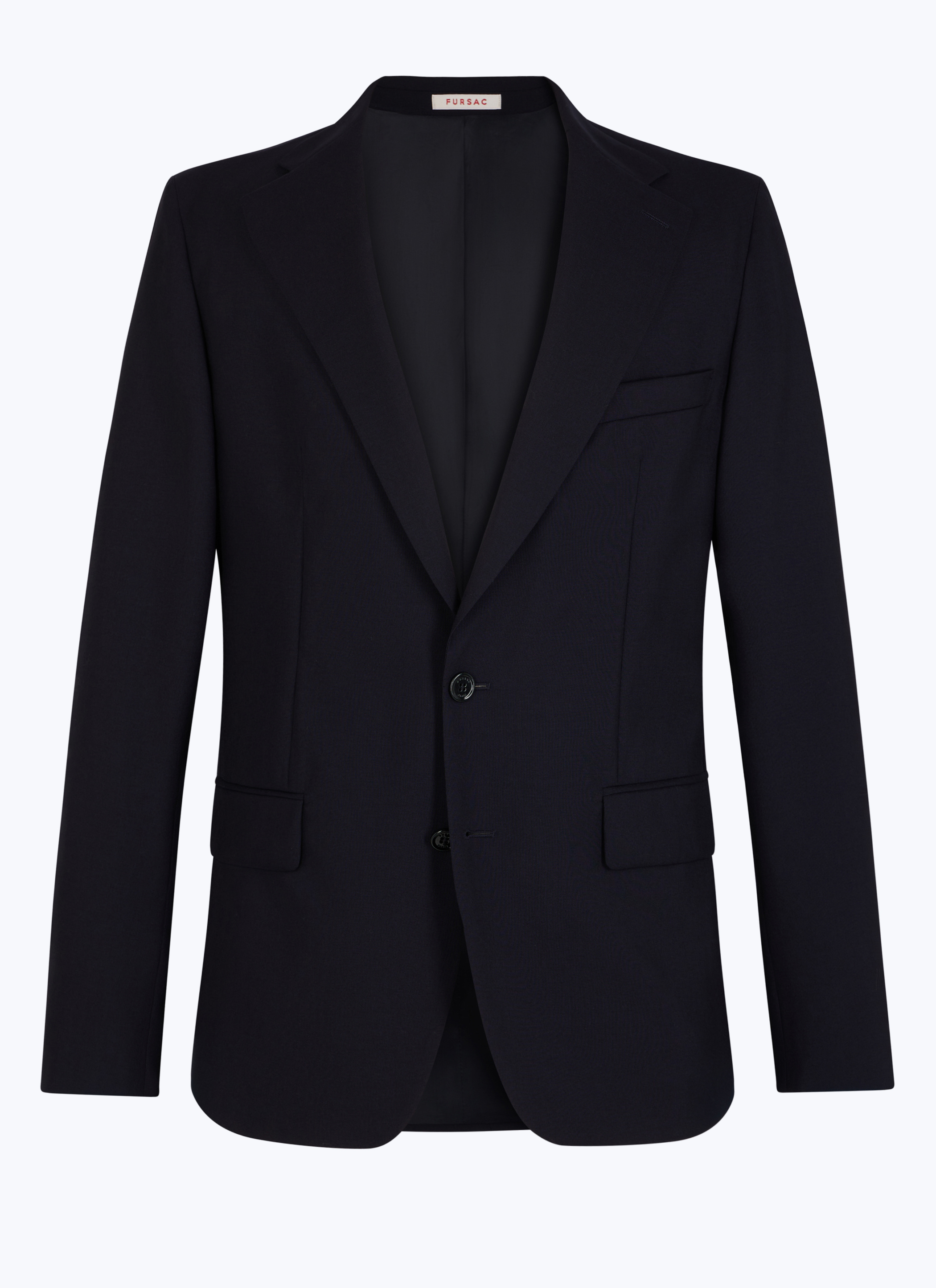 FURSAC - Veste droite en laine certifiée - Homme - Taille 44 - Bleu
