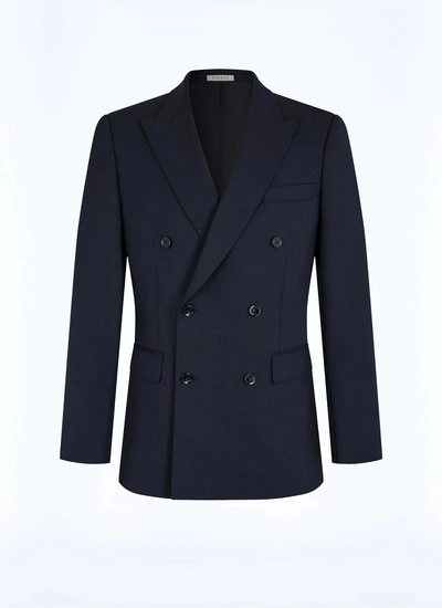 Veste bleu homme toile de laine vierge fresco Fursac - V3FOCA-BV01-30