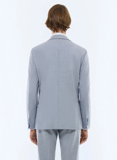 Veste homme serge de laine vierge et élasthanne Fursac - V3DOLY-DC29-D003