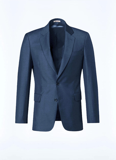 Veste bleu homme laine vierge Fursac - V3AXUN-F502-35