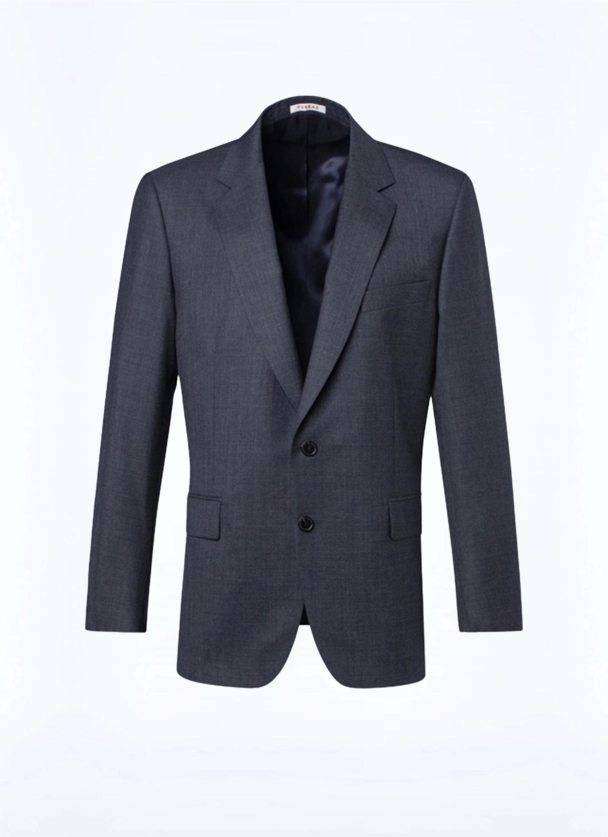 FURSAC - Veste grande taille en laine fil-à-fil - Homme - Taille 54 - Gris