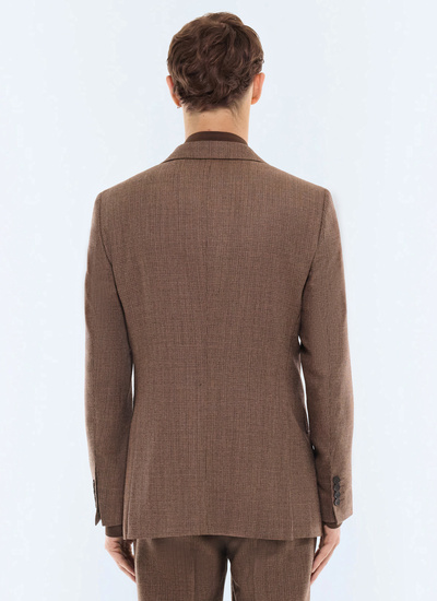 Veste homme tissu principal: 100% laine viergedessous col: 80% polyester, 20% viscosedoublure corps: 100% viscosedoublure manches: 57% viscose, 41% acétate, 2% cupro Fursac - V3JEXU-LC04-G022