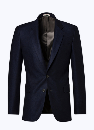 Veste bleu homme natté de cachemire Fursac - V3AXEL-MV23-30