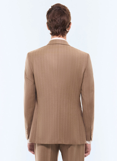 Veste Worker homme tissu principal: 100% laine viergedessous col: 80% polyester, 20% viscosedoublure corps: 100% viscosedoublure manches: 57% viscose, 41% acétate, 2% cupro Fursac - V3FOCA-LC13-A011