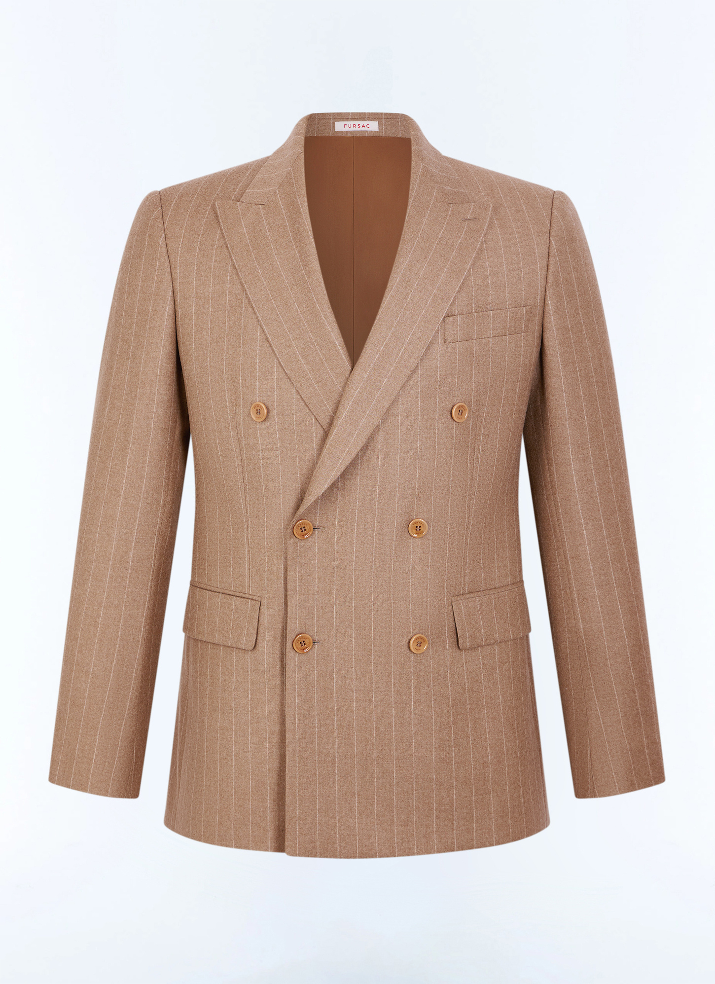 Veste Worker blanc homme tissu principal: 100% laine viergedessous col: 80% polyester, 20% viscosedoublure corps: 100% viscosedoublure manches: 57% viscose, 41% acétate, 2% cupro Fursac - V3FOCA-LC13-A011