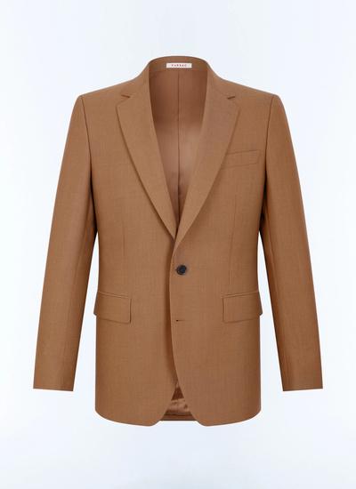 Veste Worker blanc homme tissu principal: 100% laine viergedessous col: 80% polyester, 20% viscosedoublure corps: 100% viscosedoublure manches: 57% viscose, 41% acétate, 2% cupro Fursac - V3FOXA-LC20-A011