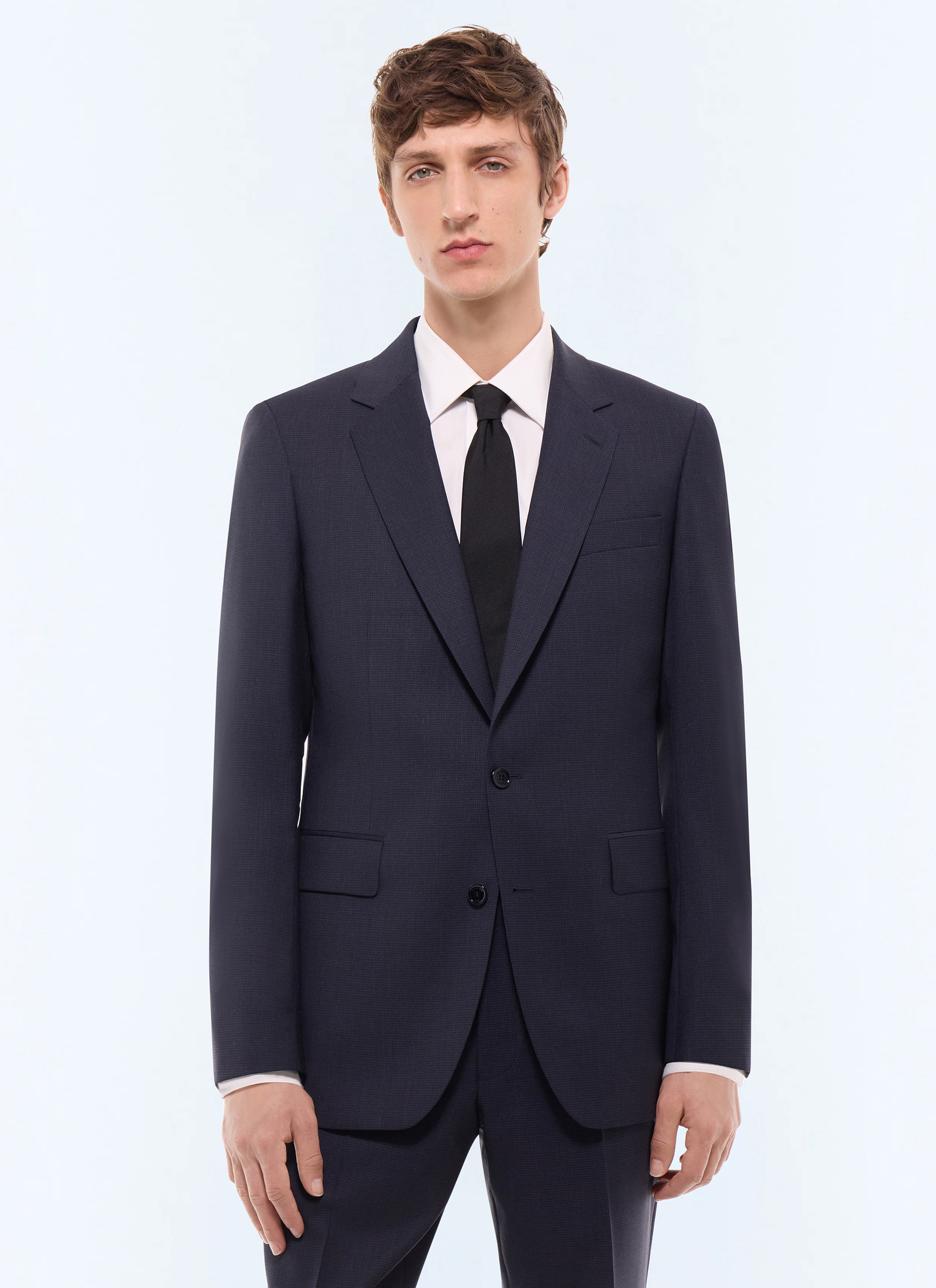 Veste Worker homme marine tissu principal: 100% laine viergedessous col: 80% polyester, 20% viscosedoublure corps: 100% viscosedoublure manches: 57% viscose, 41% acétate, 2% cupro Fursac - V3FOXA-LC05-D030
