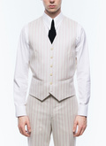 Suit vest in striped wool - G3BILG-EC10-A002
