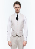 Suit vest in striped wool - G3BILG-EC10-A002