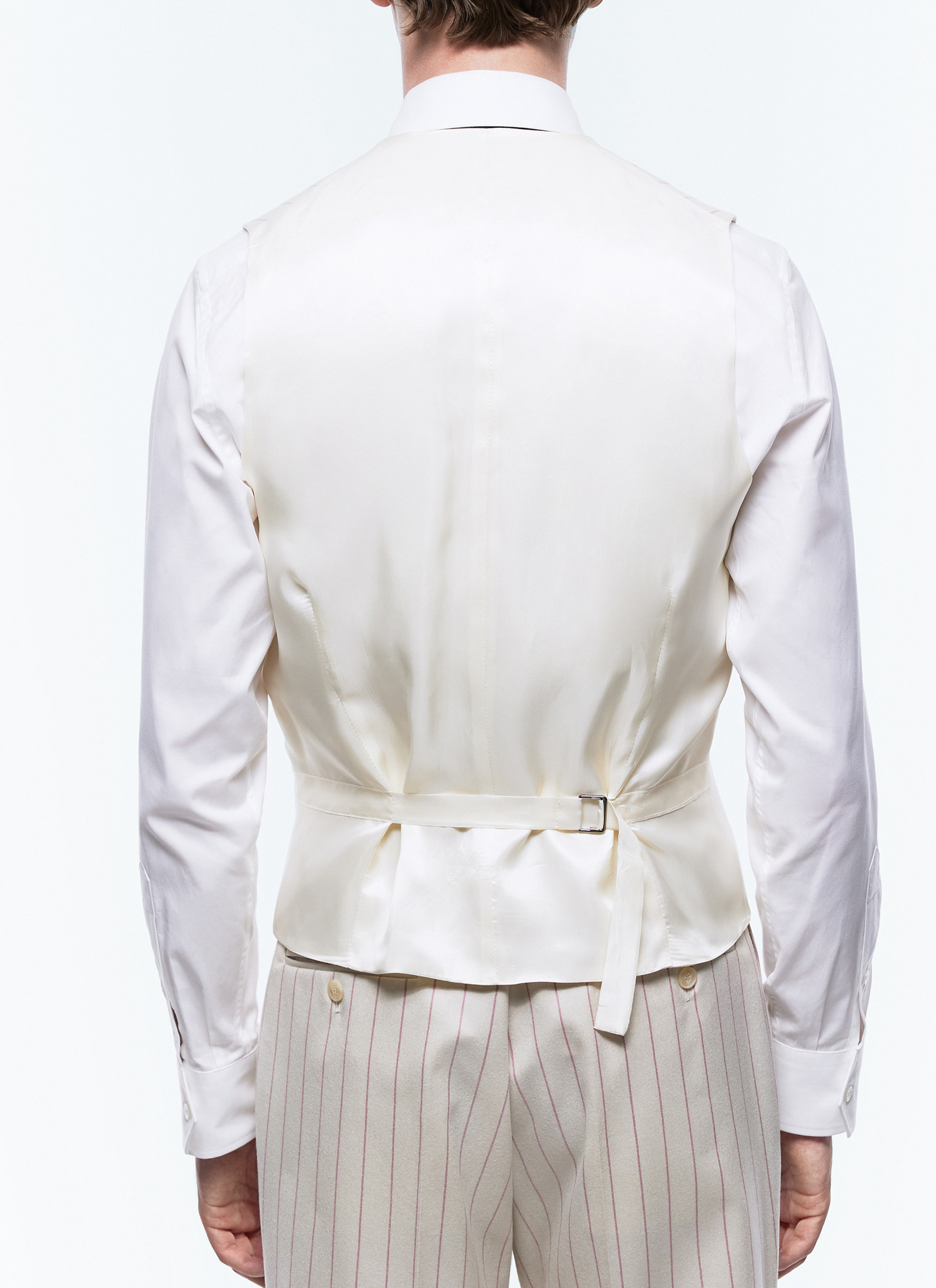 Men's ecru waistcoat Fursac - G3BILG-EC10-A002