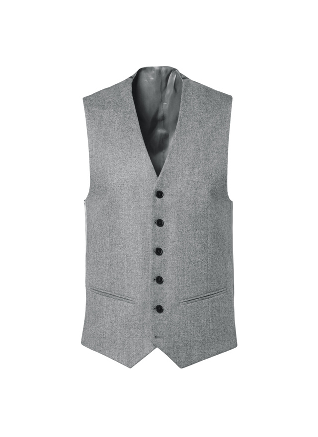 Men's virgin wool flannel waistcoat Fursac - G3BILG-CC42-B029