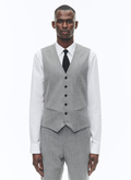 Wool flannel suit waistcoat - G3BILG-CC42-B029