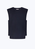 Suit vest in striped wool - G3DGIL-EC01-D030