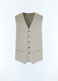 Wool canvas suit vest - G3BILG-BC31-56