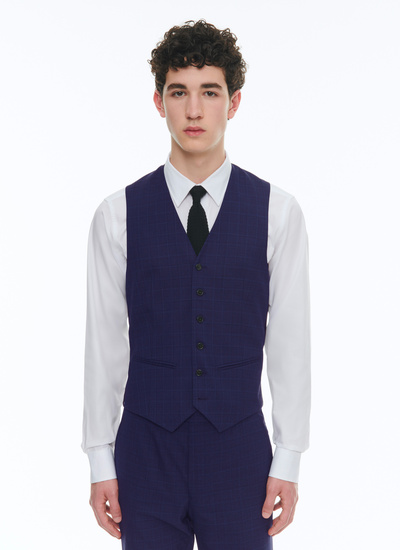 Mens blue waistcoats best sale