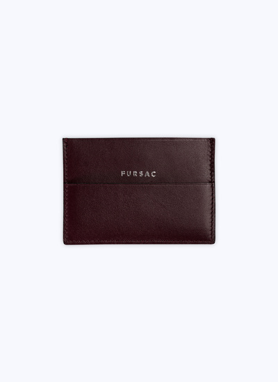 Men's wallet burgundy leather Fursac - 22EB3VART-VB06/74