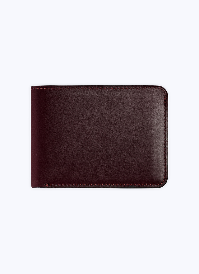 Men's wallet burgundy leather Fursac - 22EB3VPEF-VB06/74
