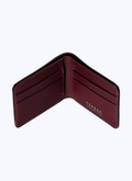 Burgundy smooth leather wallet - 22EB3VPEF-VB06/74