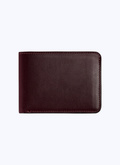 Burgundy smooth leather wallet - B3VPEF-VB06-74