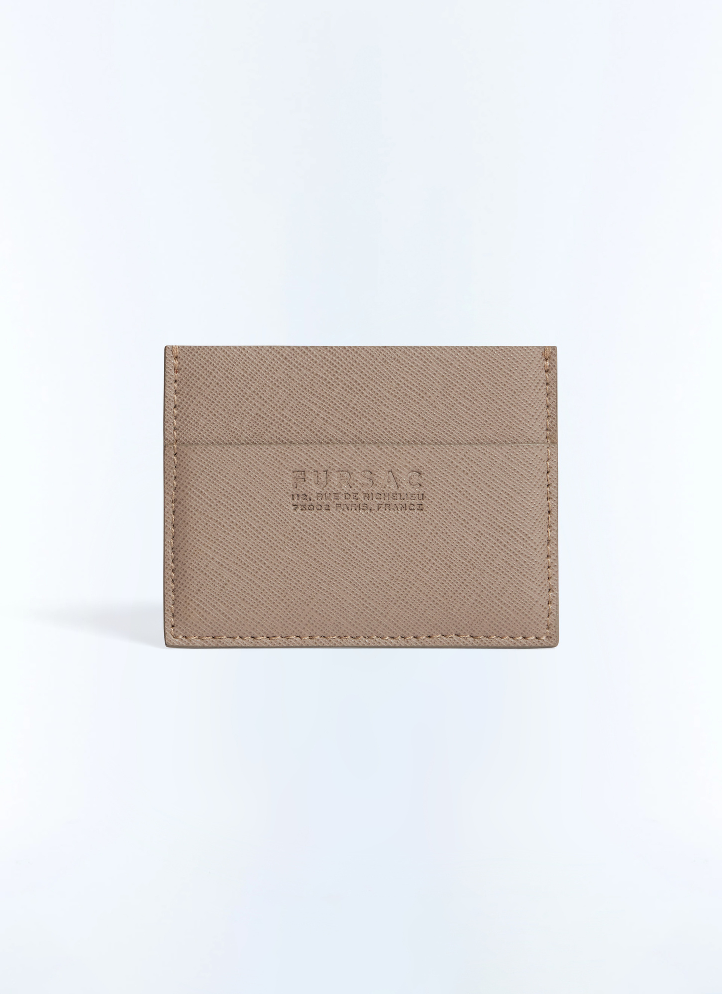 Men's wallet taupe saffiano leather Fursac - B3FIAN-FB01-G014