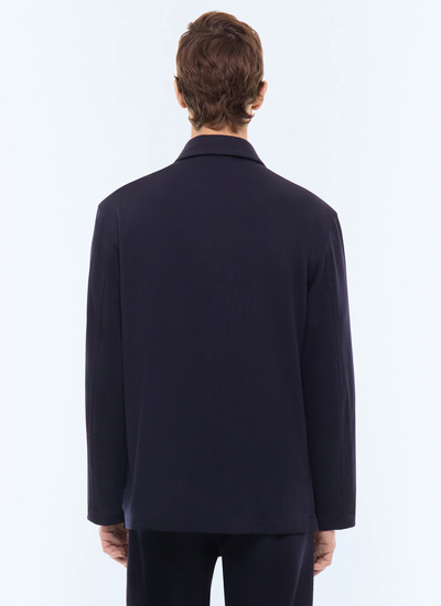 Men's main fabric: 88% virgin wool, 12% polyamidelining: none worker jacket Fursac - V3LROC-LX01-D030