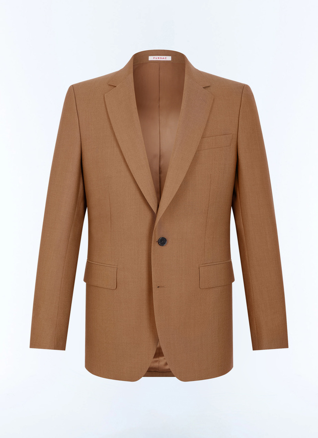 Men's white, ecru main fabric: 100% virgin woolunder collar: 80% polyester, 20% viscosebody lining: 100% viscosesleeve lining: 57% viscose, 41% acetate, 2% cupro worker jacket Fursac - V3FOXA-LC20-A011