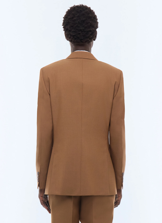 Men's main fabric: 100% virgin woolunder collar: 80% polyester, 20% viscosebody lining: 100% viscosesleeve lining: 57% viscose, 41% acetate, 2% cupro worker jacket Fursac - V3FOXA-LC20-A011