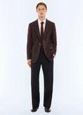 Slim-fit virgin wool tweed jacket - V3JADA-LV06-G019
